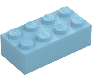 LEGO Medium Azure Brick 2 x 4 (3001 / 72841)