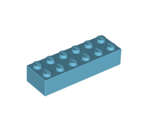 LEGO Medium azuurblauw Steen 2 x 6 (2456 / 44237)