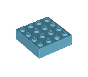 LEGO Medium Azure Brick 4 x 4 with Magnet (49555)