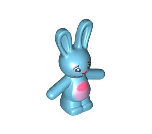 LEGO Medium Azure Bunny with Coral and Pink Stomach (66965 / 102960)