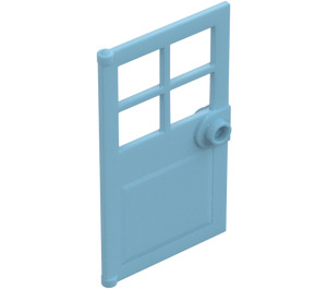 LEGO Medium Azure Door 1 x 4 x 6 with 4 Panes and Stud Handle (60623)