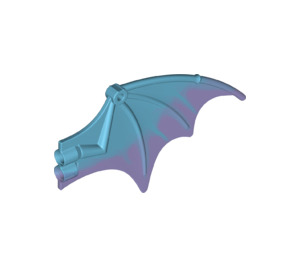LEGO Medium Azure Dragon Wing with Transparent Purple Trailing Edge (23989)