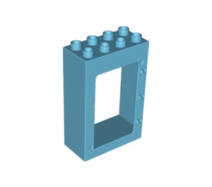 LEGO Mittleres Azure Duplo Tür Rahmen 2 x 4 x 5 (92094)