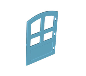 LEGO Medium Azure Duplo Door with Smaller Bottom Windows (31023)