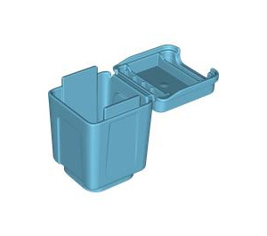 LEGO Medium Azure Duplo Garbage Can (73568)