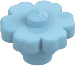 LEGO Medium Azure Blomst 2 x 2 med solid knops (98262)