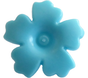 LEGO Medium Azure Flower with Serrated Petals with Small Pin (93080)