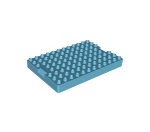 LEGO Medium Azure Lid 8 X 12 Duplo (93607)