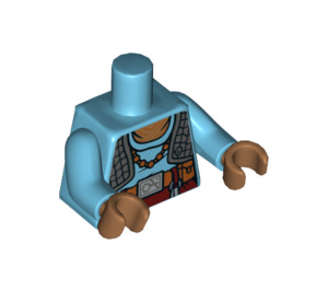 LEGO Medium Azure Maz Kanata Minifig Torso (973 / 76382)