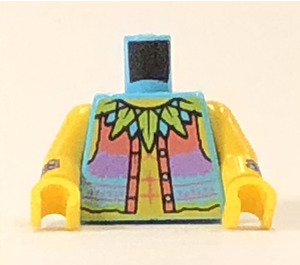 LEGO Medium asurblå Minifigur Overkropp Carnival Dancer (973)