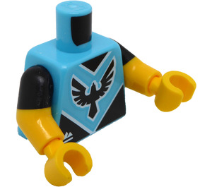 LEGO Mittleres Azur Minifigur Torso E-Sport Gamer (973 / 78568)