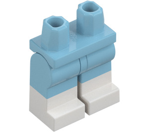 LEGO Medium Azure Minifigure Hips and Legs with White Boots (3815 / 21019)