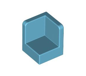LEGO Medium Azure Panel 1 x 1 Corner with Rounded Corners (6231)