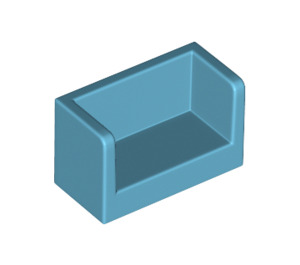 LEGO Medium Azure Panel 1 x 2 x 1 with Closed Corners (23969 / 35391)