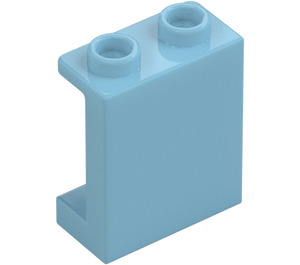 LEGO Medium Azure Panel 1 x 2 x 2 med sidestøtter, hule knops (35378 / 87552)