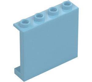 LEGO Středně azurová Panel 1 x 4 x 3 s bočními podpěrami, dutými cvočky (35323 / 60581)