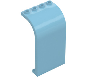 LEGO Medium Azure Panel 3 x 4 x 6 with Curved Top (2571 / 35251)