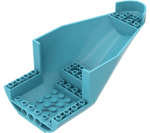 LEGO Medium Azure Flygplan Botten 8 x 16 x 6 (67244)