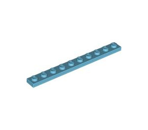 LEGO Medium azuurblauw Plaat 1 x 10 (4477)