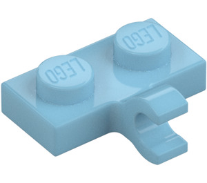 LEGO Azure Moyen assiette 1 x 2 avec Clip Horizontal (11476 / 65458)