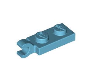 LEGO Medium azuurblauw Plaat 1 x 2 met Horizontale Klem Aan Einde (42923 / 63868)