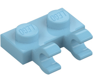 LEGO Mittleres Azure Platte 1 x 2 mit Horizontal Clips (Offene 'O'-Clips) (49563 / 60470)