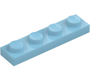 LEGO Medium azuurblauw Plaat 1 x 4 (3710)