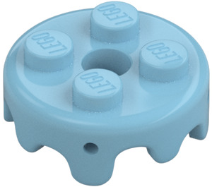 LEGO Medium Azure Plate 2 x 2 Round Cake Frosting (65700)