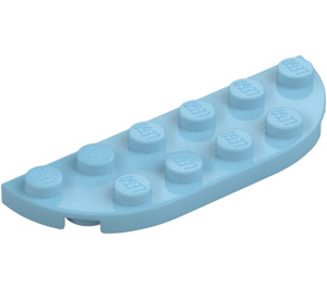 LEGO Medium Azure Plate 2 x 6 with Rounded Corners (18980)