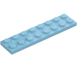 LEGO Medium Azure Plate 2 x 8 (3034)