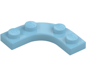 LEGO Medium Azure Plate 3 x 3 Rounded Corner (68568)