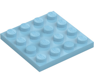 LEGO Azzurro medio Piastra 4 x 4 (3031)