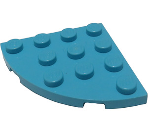 LEGO Medium Azure Plate 4 x 4 Round Corner (30565)