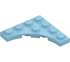 LEGO Středně azurová Deska 4 x 4 s Circular Cut Out (35044)