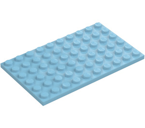 LEGO Mittleres Azure Platte 6 x 10 (3033)