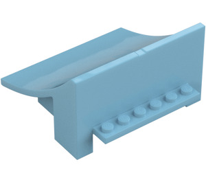 LEGO Medium Azure Ramp 8 x 8 x 4 Curved Stuntz (75538)