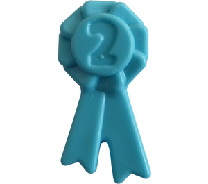 LEGO Medium Azure Rosette Ribbon No. 2 (92355)