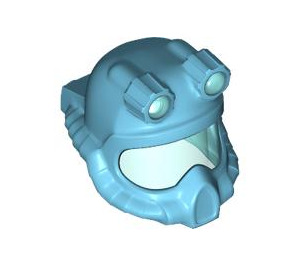 LEGO Medium Azure Scuba Diver Helmet with Transparent Light Blue Visor (67298)