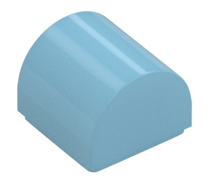 LEGO Medium Azure Slope 1 x 1 Curved (49307)