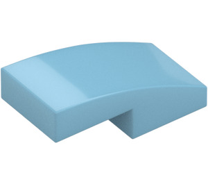 LEGO Medium Azure Slope 1 x 2 Curved (11477)
