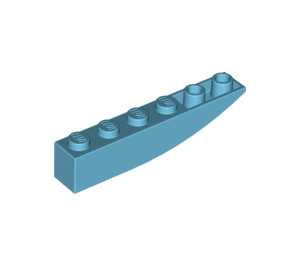 LEGO Medium Azure Slope 1 x 6 Curved Inverted (41763 / 42023)