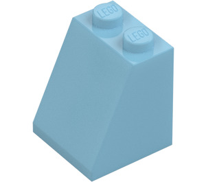 LEGO Medium azuurblauw Helling 2 x 2 x 2 (65°) met buis aan de onderzijde (3678)