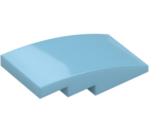 LEGO Medium Azure Slope 2 x 4 Curved (93606)