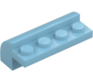 LEGO Asuurinsininen Luiska 2 x 4 x 1.3 Kaareva (6081)