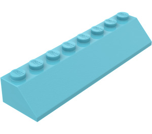 LEGO Mittleres Azure Steigung 2 x 8 (45°) (4445)