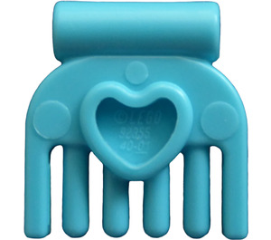 LEGO Medium Azure Small Comb with Heart