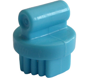 LEGO Medium azuurblauw Klein Ronde Grooming Brush (92355)