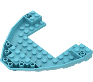 LEGO Azure moyen Stern 12 x 10 (47404)