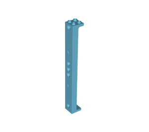 LEGO Medium azuurblauw Support 2 x 2 x 13 met 5 Pegholes (91176)