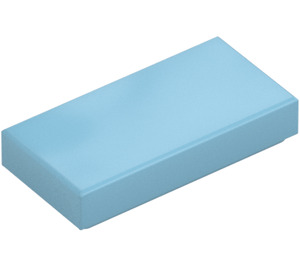 LEGO Medium Azure Tile 1 x 2 with Groove (3069 / 30070)